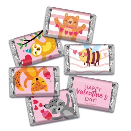 68 unidades de caramelos para el día de San Valentín, miniaturas, chocolate, no requiere montaje, Cuties