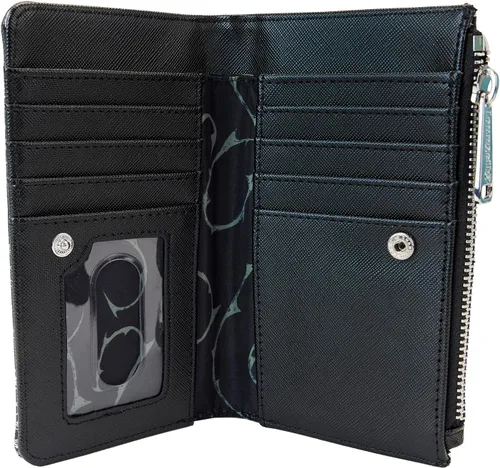 Miniatura 3 de Loungefly Disney Nightmare Before Christmas - Cartera plegable con estampado de personajes, Negro -, Casual