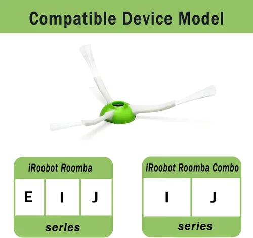 Miniatura 2 de Paquete de 6 cepillos de repuesto para iRobot Roomba i & j & e y Roomba Combo i & j Series i & j, accesorios de vacío para 6 piezas para Roomba I/J/E