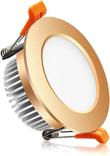 Iluminación empotrable LED de 2 pulgadas, regulable, 3 W (equivalente a halógeno de 35 W), blanco ultra cálido de 2700 K, CRI80, luz de techo LED