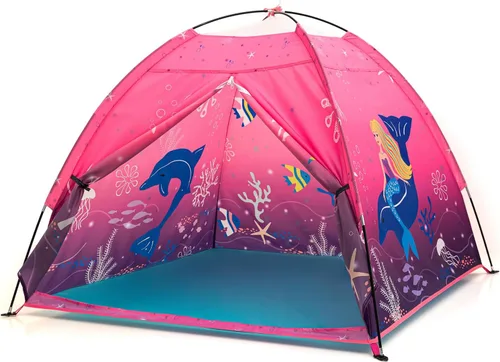 Miniatura 11 de Tienda de juegos submarina para niños, tienda de campaña plegable desplegable para interiores y exteriores, fiesta submarina, tienda de juguetes Azul