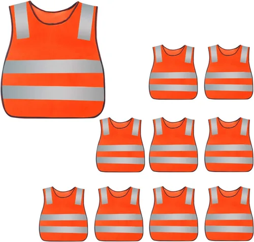 Miniatura 16 de AIEOE Kids High Visibility Safety Vest Reflective Running Lightweight Traffic Walking Breathable Construction Vest