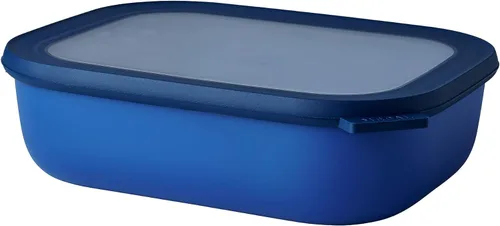 Miniatura 26 de Mepal Cirqula - Recipiente circular rectangular para almacenar y servir alimentos con tapas transparentes, perfecto para preparación de alimentos