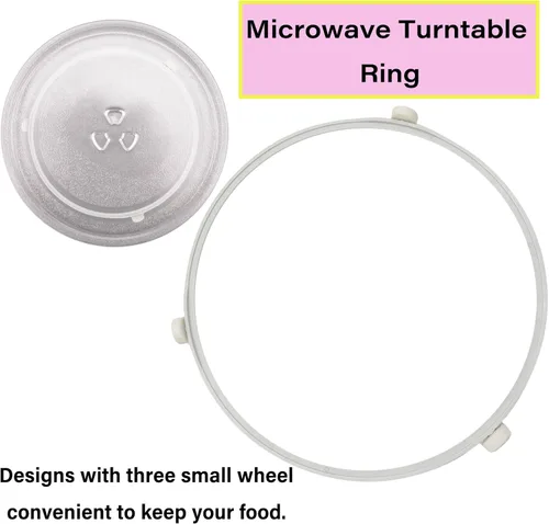 Miniatura 6 de Anillo giratorio de microondas WB06X10705 de 9.53 pulgadas para microondas GE, rodillo de anillo giratorio, soporte de bandeja de horno