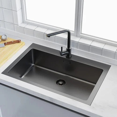 Miniatura 7 de Brida de Fregadero para Triturador de Basura, Tapón Universal de Brida de Acero Inoxidable que se Ajusta a Aberturas de Drenaje de Fregadero Negro