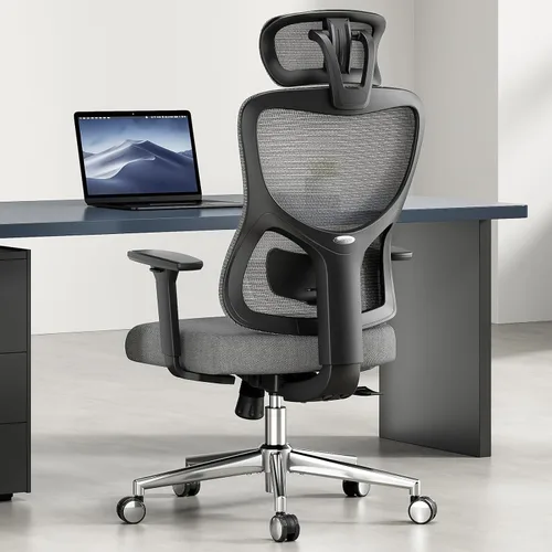 Miniatura 9 de Ergonomic Mesh Office Chair with Adjustable Lumbar Support and Headrestomfy Computer Chair with 3D Armrest Recling Swivel Chair for Home, Office