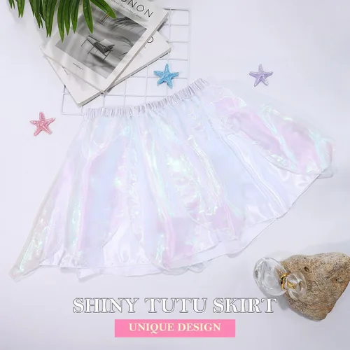 Miniatura 2 de Kakaco Women Fairy Skirt Sparkly Tutu Skirt Layered Fairy Dance Tutus Festival Outfit Skirt for Women and Girls