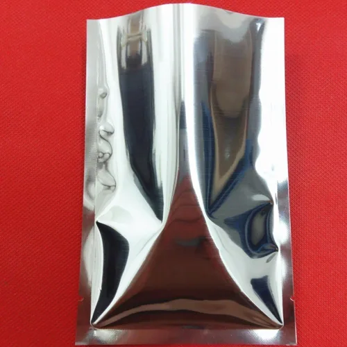 Miniatura 5 de PABCK Paquete de 500 Bolsas Pequeñas de Lámina de Mylar 2x2.8 pulgadas (Tamaño Interior 1.6x2.4 pulgadas) Lámina de Aluminio Plateada Sellables al