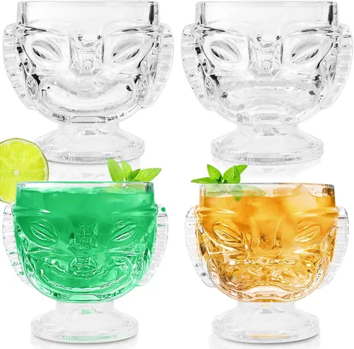 Miniatura 8 de Vasos Tiki seductores de 17 onzas y más, esenciales de barra premium, tazas y estatuas Tiki descubiertas. Eleva tu experiencia de bar con elegantes
