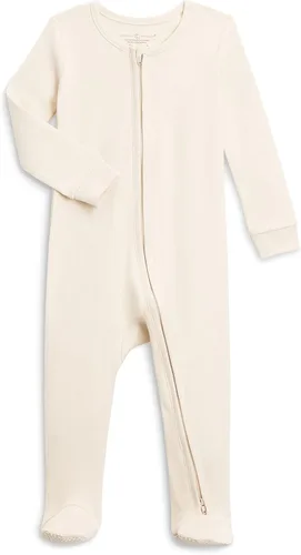 Colored Organics Pijama Peyton con pies y cremallera de algodón orgánico para bebé