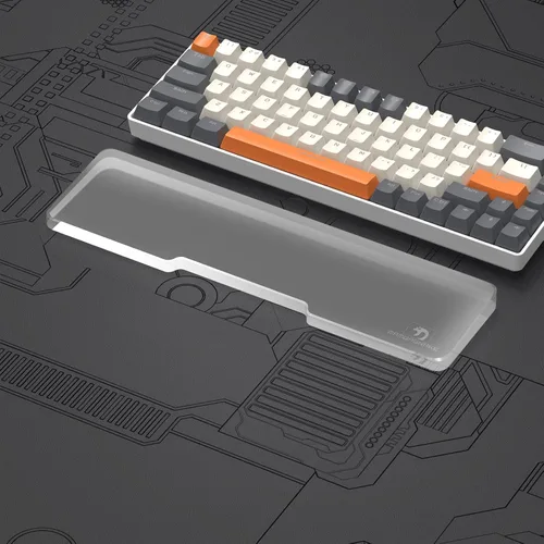 Miniatura 11 de Reposamuñecas acrílico para teclado profesional - Teclado compacto 60% - Teclados mecánicos Reposamanos ergonómico para teclado de computadora, base