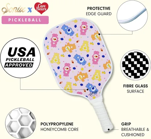 Miniatura 5 de Sonix Aprobado por USAPA Pala de Pickleball Premium Superficie de Fibra de Vidrio, Empuñadura de Almohadilla Antideslizante Raqueta