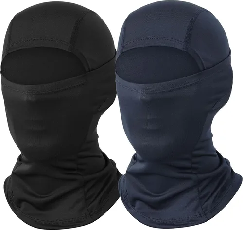 Miniatura 16 de Máscara de esquí para hombre, paquete de 2 pasamontañas, máscara facial para mujer, máscara de verano Shiesty, máscara de casco de motocicleta