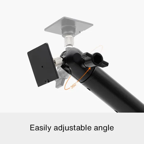 Miniatura 4 de Holicfun Soporte de pared 2 en 1 para Ring, Arlo, y cámaras y paneles solares con agujero para tornillo de 1/4"-20 - Negro
