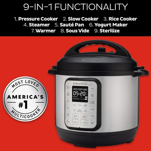 Miniatura 4 de Instant Pot DUO PLUS Mini 3 cuartos de cocina eléctrica de 9 cuartos de 9 cuartos, cocina lenta, olla de arroz, fabricante de yogurt, olla de huevo