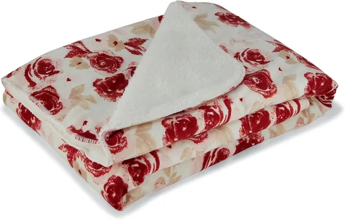 Baby Gear Manta suave de bebé para niña, manta de felpa recién nacida para bebé 30x40 con estampado de flores