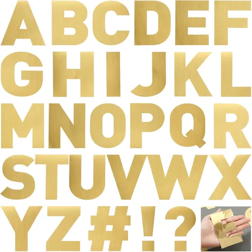 Miniatura 9 de Panelee 145 piezas de 20 hojas de calcomanías de letras grandes de 4 pulgadas, letras del alfabeto, autoadhesivas para aula, ventana, puerta, Láser