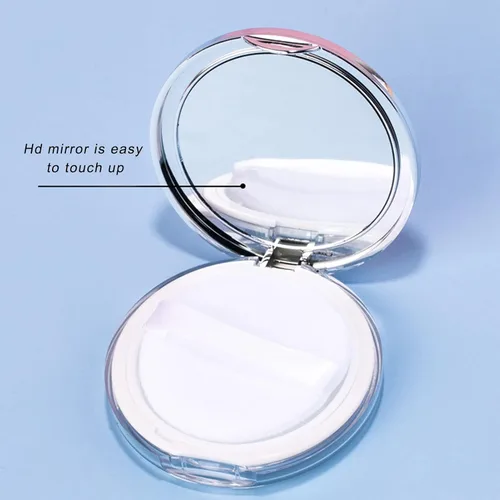Miniatura 5 de Caja de polvo suelto recargable, contenedor de plástico reutilizable vacío de 0.11 oz con soplo de polvo, estuche de maquillaje portátil