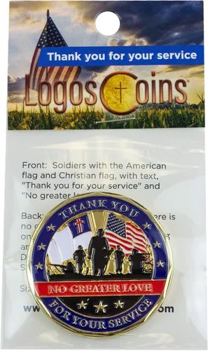 Miniatura 5 de Coleccionables patrióticos para veteranos, fichas militares cristianas, medallas inspiradoras de desafío, regalos militares conmemorativos