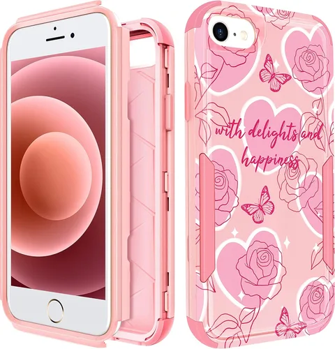 Miniatura 26 de para iPhone 11 - Funda para mujeres y niñas, diseño único estético, mariposa azul kawaii para adolescentes, funda protectora resistente, dura, a