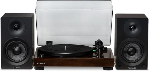 Miniatura 10 de Fluance RT81 Elite Tocadiscos de vinilo de alta fidelidad (Piano Negro), con Ai41 Powered 5" Stereo Bookshelf Altavoces (Negro Ceniza), Diamond