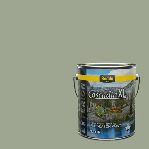 Miniatura 146 de Rodda Paint CASCADIA XL - Pintura satinada exterior e imprimación en uno, 1 galón, hoja de aloe