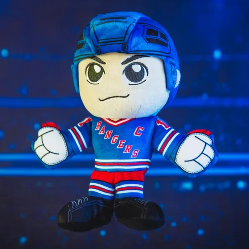 Miniatura 2 de Bleacher Creatures New York Rangers Mark Messier - Peluche de 8 pulgadas de la NHL Kuricha sentado – Leyenda de la NHL inspirada en Chibi suave Los