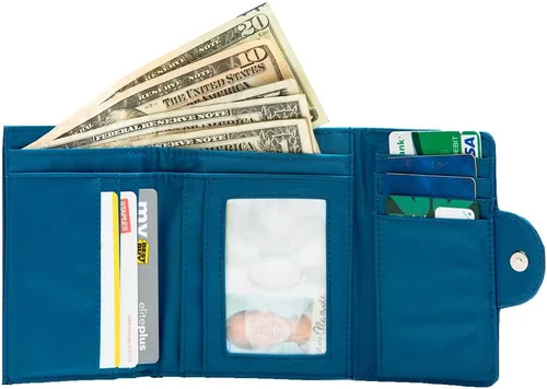 Miniatura 5 de Big Skinny Cartera delgada Trixie Trifold para mujer, con capacidad para hasta 30 tarjetas