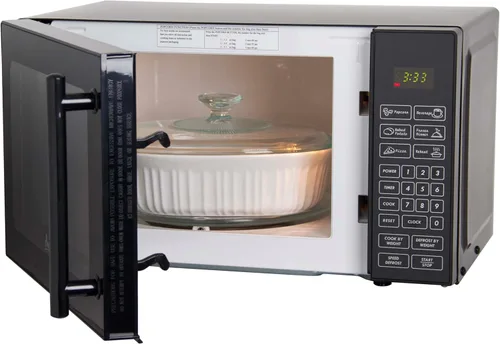 Miniatura 7 de Avanti MT81K1BH Horno microondas compacto de 700 vatios con 6 ajustes de cocción preestablecidos, descongelación de velocidad, panel de control