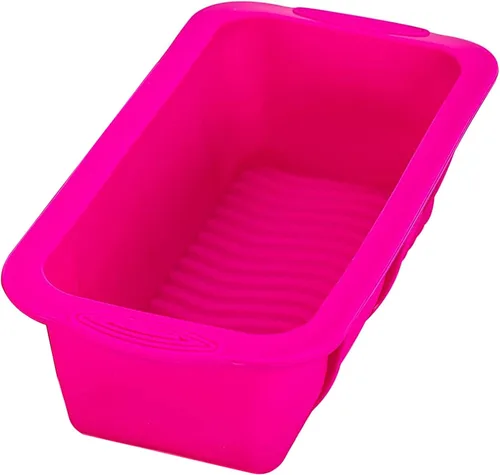 Miniatura 5 de Tosnail Paquete de 3 moldes de silicona antiadherente para pan y molde para pan, 9.75 x 4.75 x 3 pulgadas