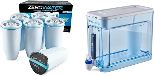 Miniatura 9 de ZeroWater Filtro de repuesto oficial, repuesto de filtro TDS 0 de 5 etapas y dispensador de filtro de agua de 52 tazas de lectura de 5 etapas