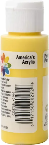 Miniatura 3 de Delta Creative Ceramcoat - Pintura acrílica en varios colores (2 onzas), 2027, amarillo brillante (paquete de 2)