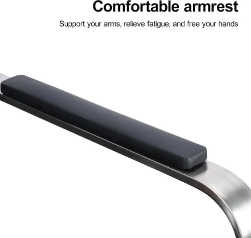 Miniatura 4 de Silla de salón de mano para estilistas, silla de peluquería hidráulica de alta resistencia con altura ajustable, giro de 360° y respaldo ergonómico