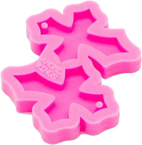 Miniatura 3 de Molde para aretes brillantes y brillantes en forma de cruz, molde de resina de silicona para llavero de resina epoxi hecha a mano, joyería