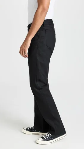 Miniatura 4 de Naked & Famous True Guy - Jeans de orillo negro liso para hombre