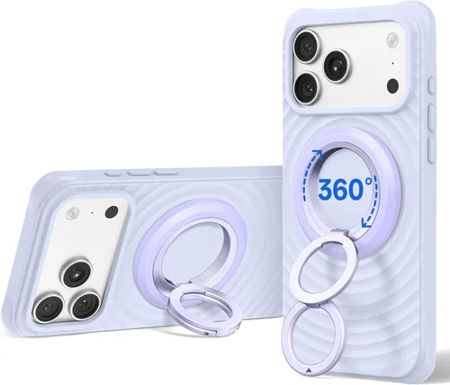 Miniatura 23 de SYNCWIRE Soporte magnético para anillo de teléfono MagSafe, rotación de 360°, agarre magnético de doble cara, soporte de anillo para teléfono