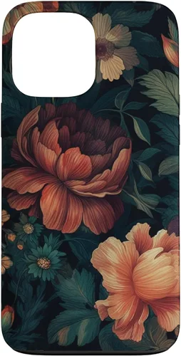 Miniatura 24 de Vintage Dark Flower Pattern Moody Floral Case for iPhone 17