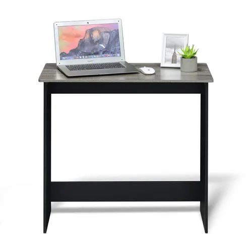 Miniatura 4 de FURINNO Mesa de estudio sencilla para uso residencial, roble francés gris, 15.5 pulgadas x 31.5 pulgadas x 29.75 pulgadas