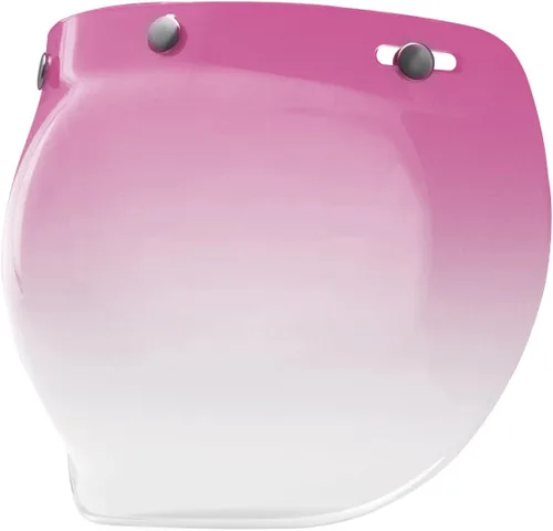 Miniatura 3 de GDM Casco de moto Bubble Shield 3-Snap Button Flip Up Down Universal (Ámbar degradado)