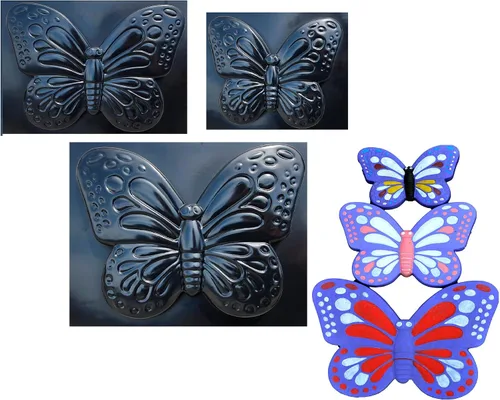 Miniatura 11 de SvitMolds Molde de hormigón Mariposa Yeso Hormigón Paso a paso de piedra Moth Garden Path (D53)