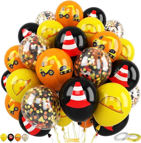 Miniatura 19 de Globos rosados y negros, 60 piezas de 12 pulgadas, color rosa intenso, rosa claro, negro, confeti, globos metálicos rosados para fiesta temática