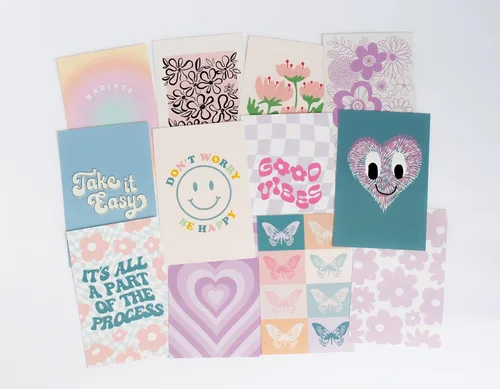 Miniatura 6 de Artivo Kit de collage de pared pastel danés para imágenes estéticas, 70 tarjetas, para decoración de habitación de adolescentes y niñas Collage