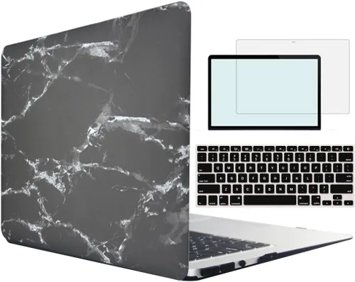Miniatura 16 de Compatible con MacBook Air 1369 A1466 versión 2010-2017, carcasa rígida de plástico 4 en 1 con protector de pantalla de teclado compatible con Apple