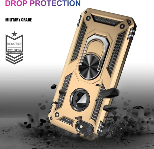 Miniatura 150 de Jeylly Funda para iPhone SE/Funda para iPhone 5S, Exterior de Plástico Duro que Absorbe Golpes + Interior de Silicona de Goma Defensor contra