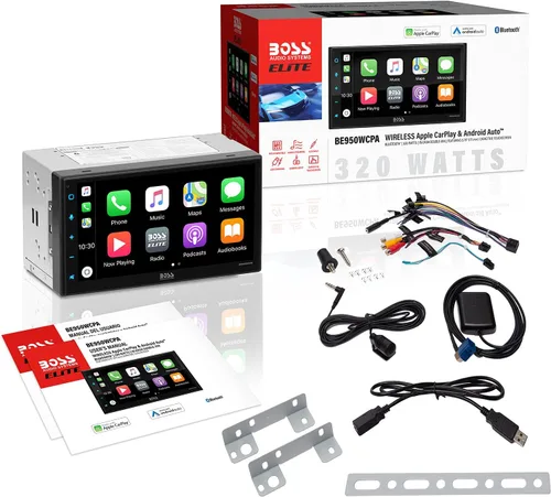 Miniatura 7 de BOSS Audio Systems Elite Series BE950WCPA - Reproductor multimedia inalámbrico Apple CarPlay Android Auto para automóvil, pantalla táctil capacitiva