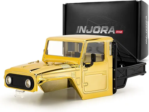Miniatura 11 de INJORA 87g IR40 Camión Cuerpo Casco con Jaula de Tubo para 1/18 TRX4M Defender Bronco Pieza de Mejora (Azul)