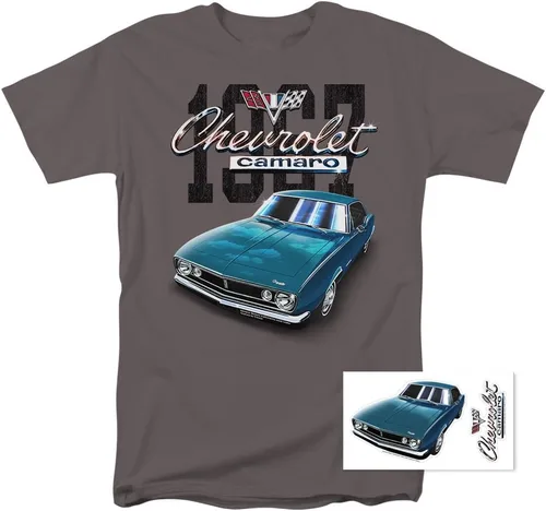 Miniatura 2 de Popfunk Camiseta y calcomanías clásicas para automóvil Chevy Camaro 1967