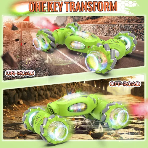 Miniatura 2 de Fosgoit Juguete de auto de acrobacias RC con detección de gestos para niños y niñas de 6 a 12 años, regalos de cumpleaños para niños, auto RC