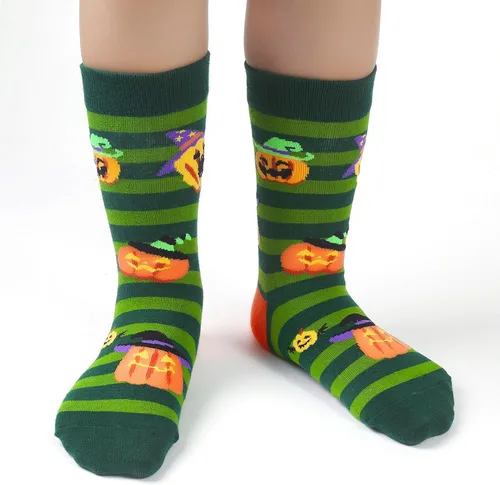 Miniatura 4 de Dsia Zamur Calcetines para niños y niñas, paquete de 4 a 6 unidades + caja de regalo, novedosos calcetines de pantorrilla coloridos para niños de 2