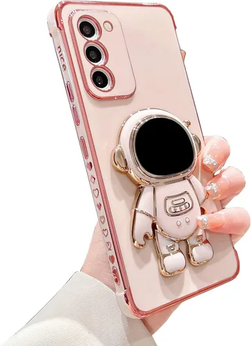 Miniatura 59 de phylla Funda de teléfono para Samsung Galaxy S22 Ultra de 6.8 pulgadas, funda de teléfono con soporte de astronauta chapado de lujo con bonito